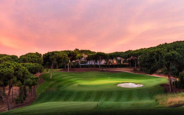 Quinta do Lago North Course sunset green