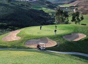Santo Antonio Golf Course green with players