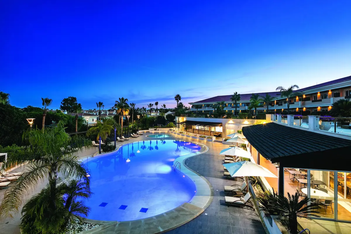 Wyndham Grand Algarve Hotel Outside Pool Evening