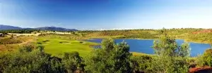Alamos Golf Course fairway and lake
