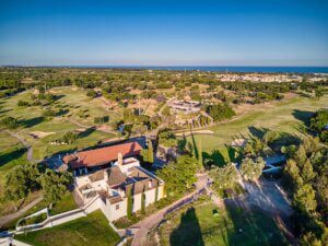 Benamor Golf Course drone clubhouse