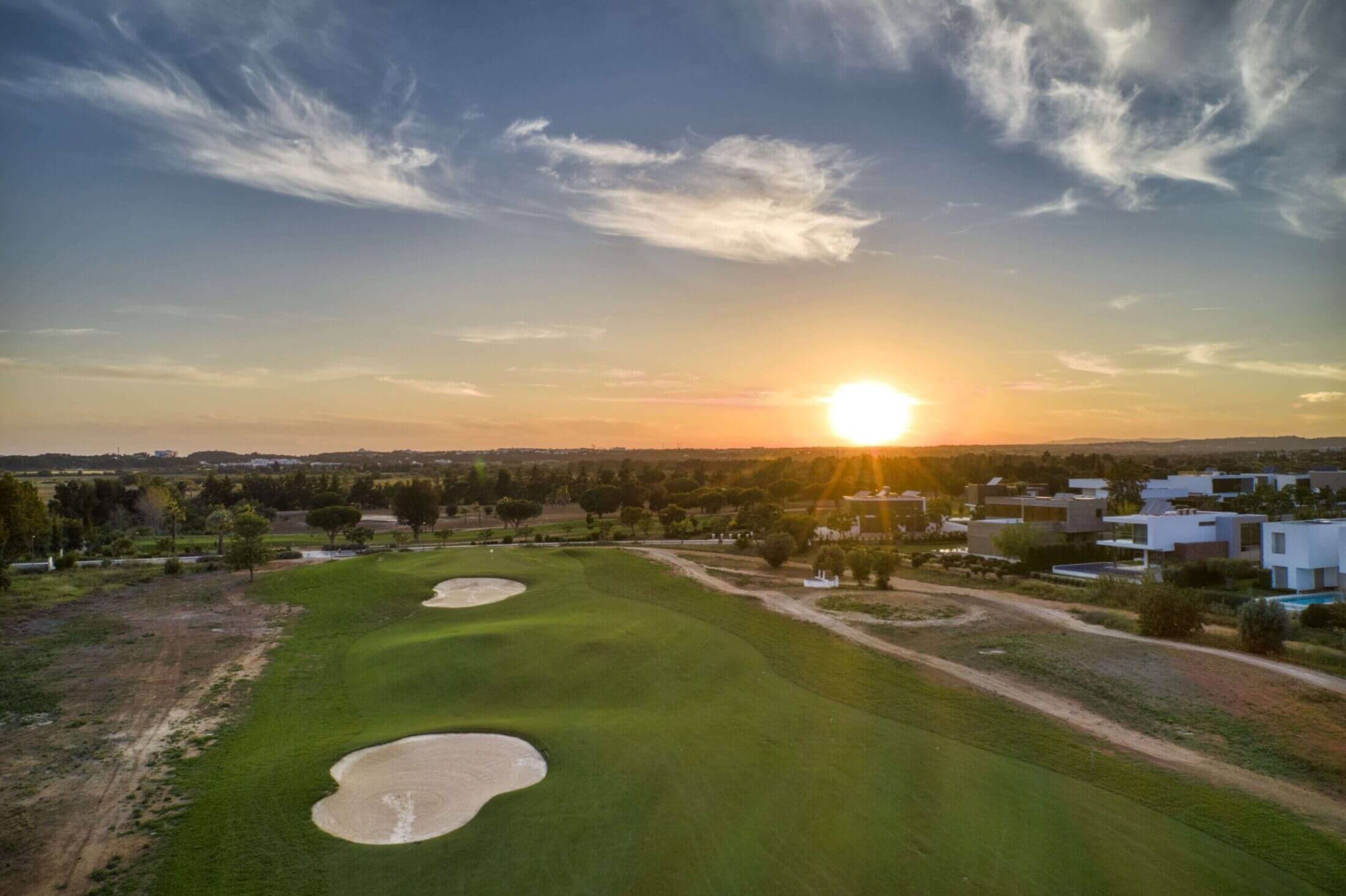Dom Pedro Laguna Golf Course fairway aerial view